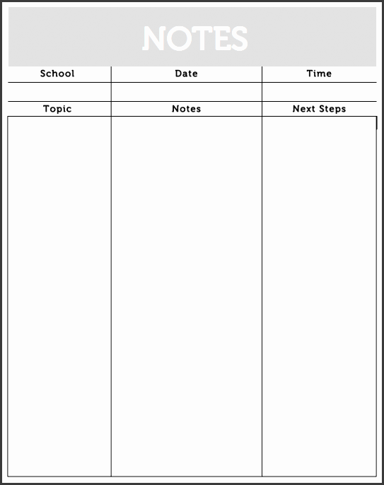 word so you can type directly into it if your prefer taking notes on