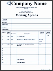 meeting agenda format 225x300