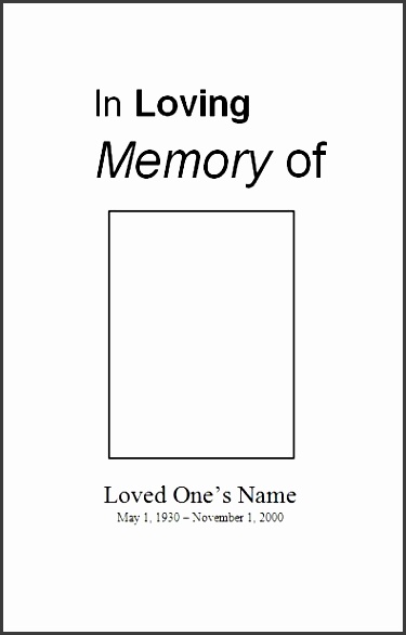 check out our sample funeral program template also known as sample memorial service template