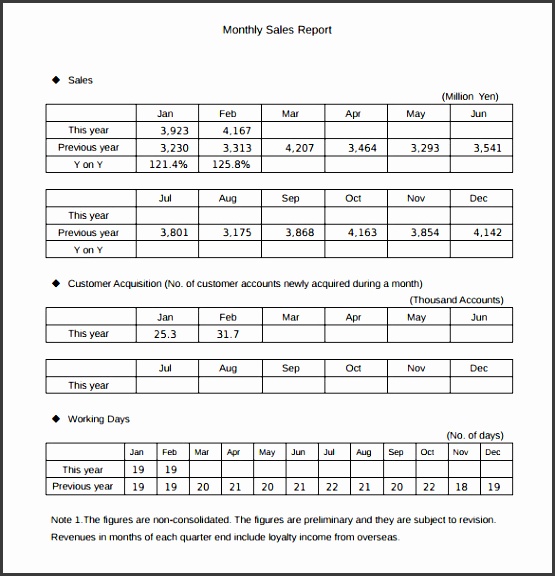 sample monota monthly sales report pdf format