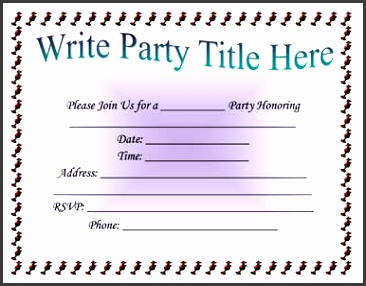 simple party invitation template