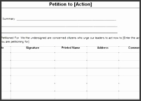 petition templates