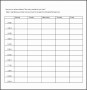 6+ Ms Word Work Log Template