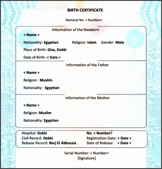7 birth certificate templates free examples samples