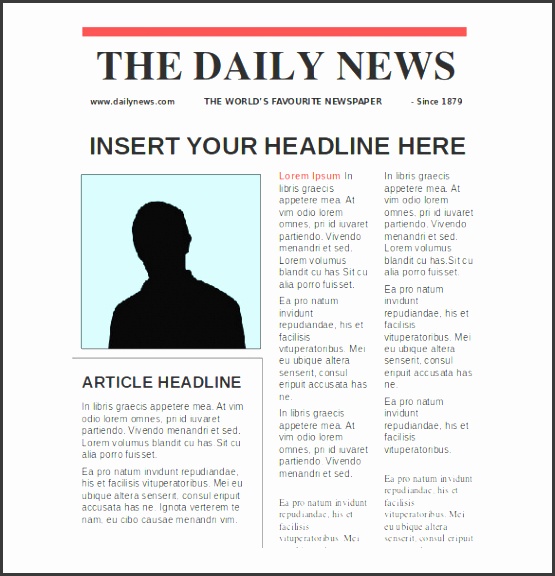 editable free news paper template ppt format