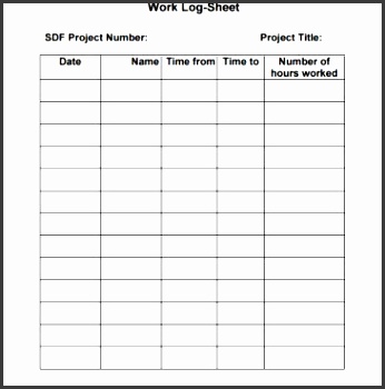 7 work log templates