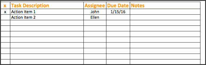group project task list template