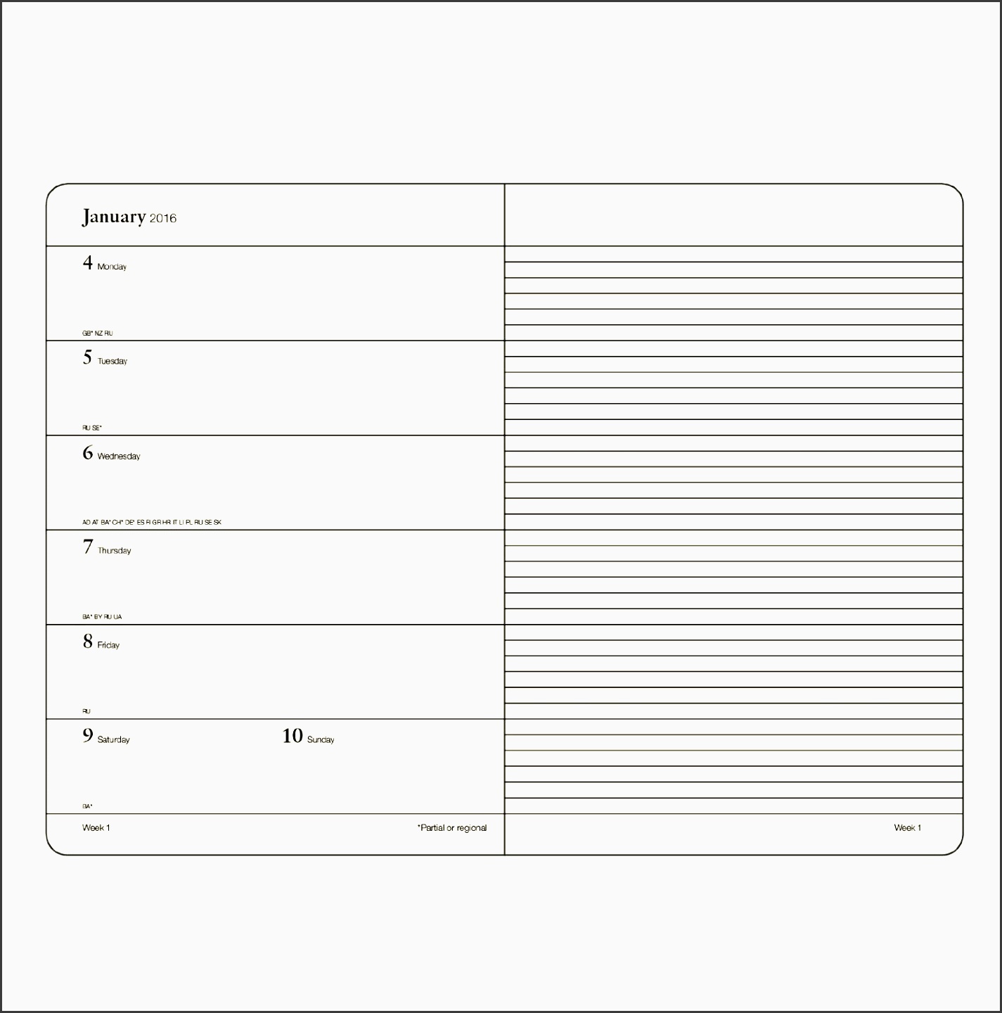 weekly planner and notebook format by leuchtturm1917