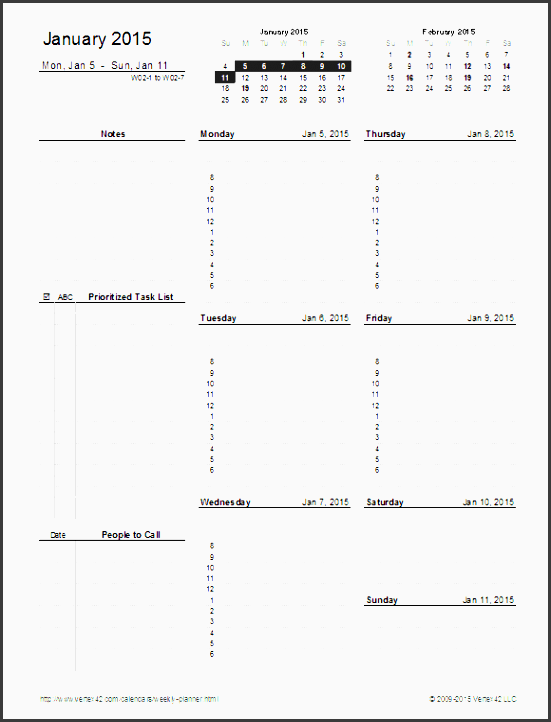 weekly planner template