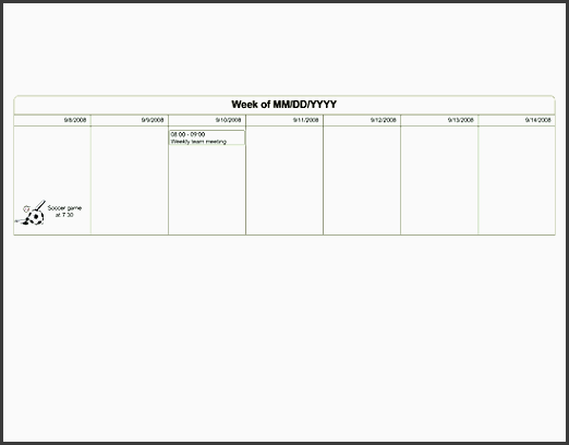 one week planner u s units templates free