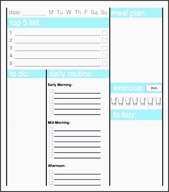 daily planner template free printable daily planner for excel