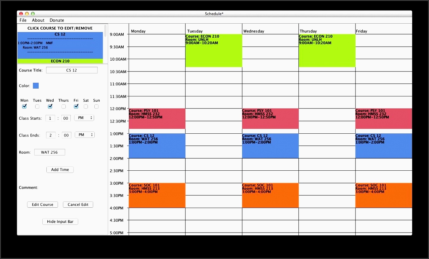 class planner online