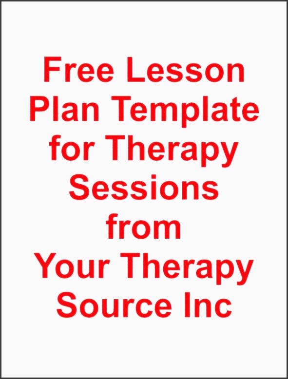 free lesson plan template for ot pt slp repinned by sos inc resources