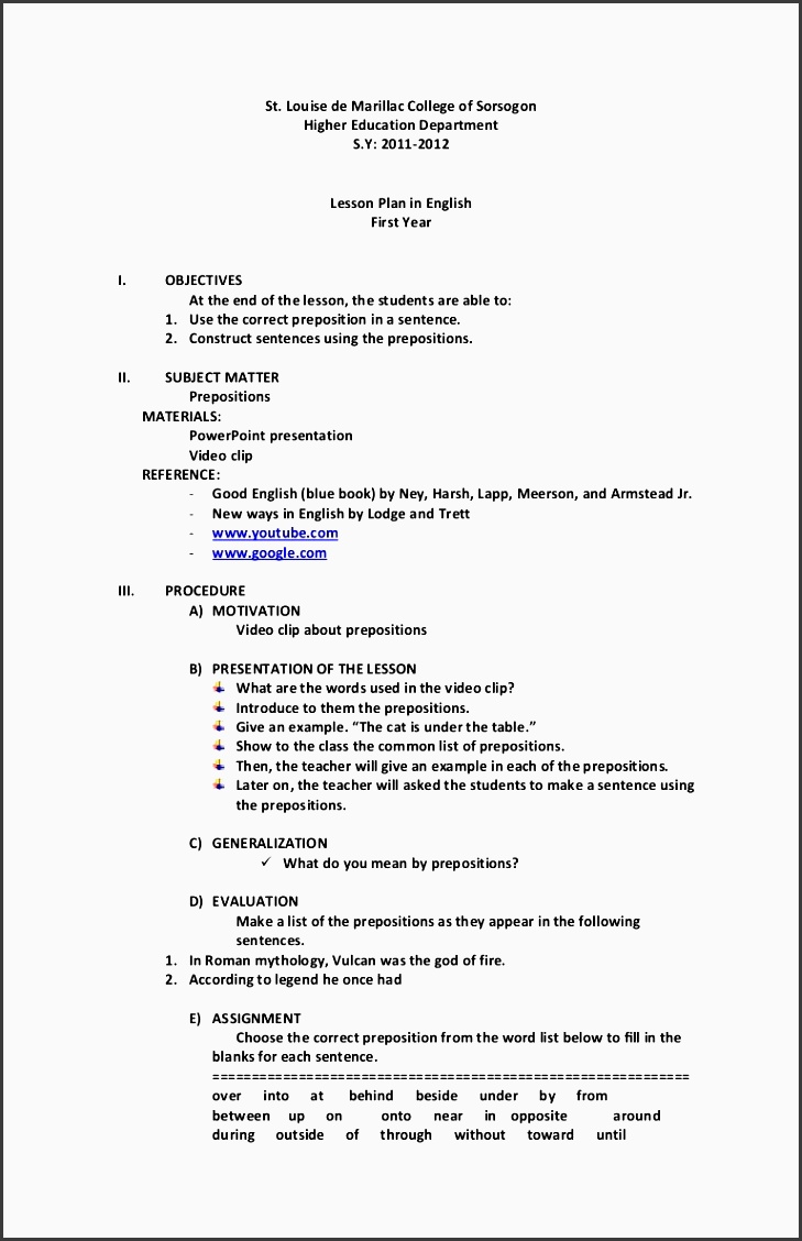 lesson plan for preposition online template free lessonplanfs4 app02 thumbn online lesson plan template lesson