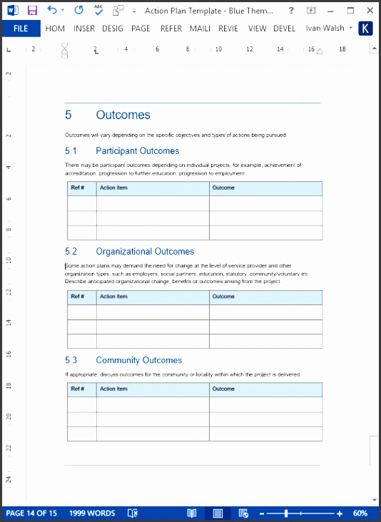 the action plan template