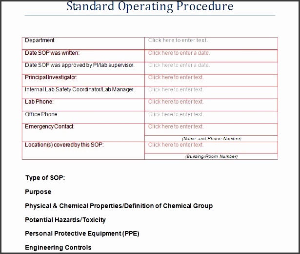 37 best standard operating procedure sop templates