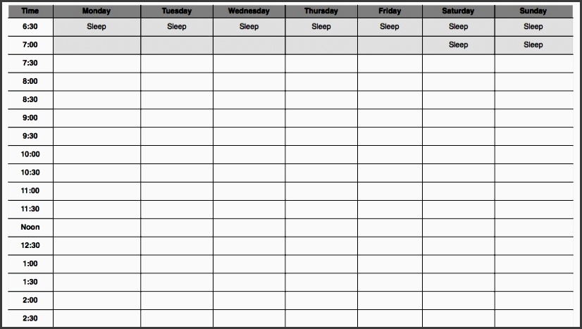 weekly calendar template free blank calendar templates smartsheet printable online