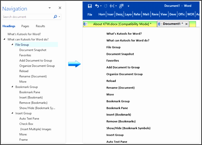 shift to word window create a new word document and press ctrl v keys to paste the outline content see screenshot