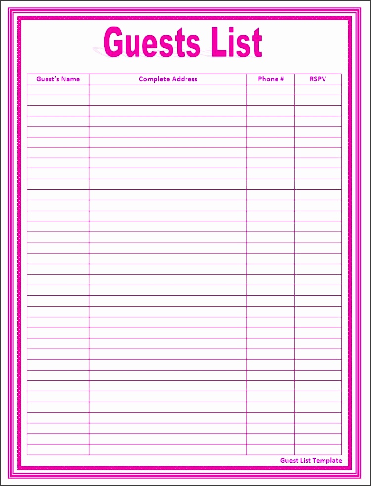 click on the button to this guest list template pplikk9h