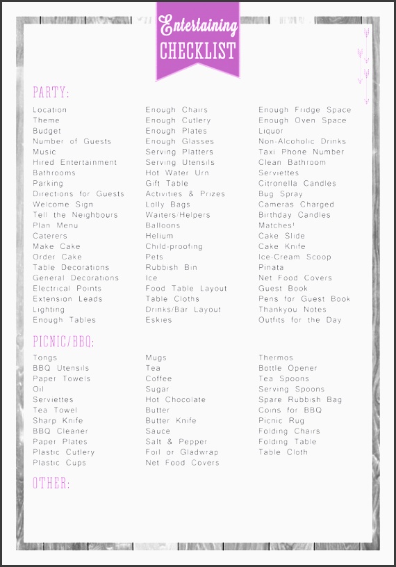 free printable party entertaining planners part two by eliza ellis includes quick party planner