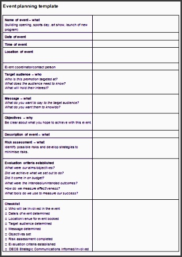 event planning meeting agenda template