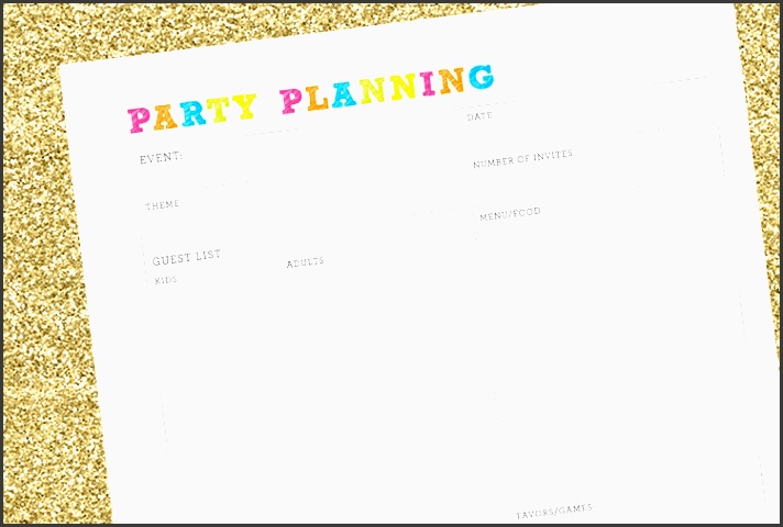 free party planning checklist 505 design
