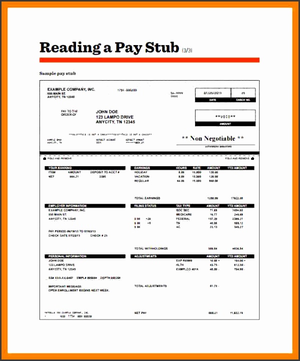 4 ceridian pay stub template
