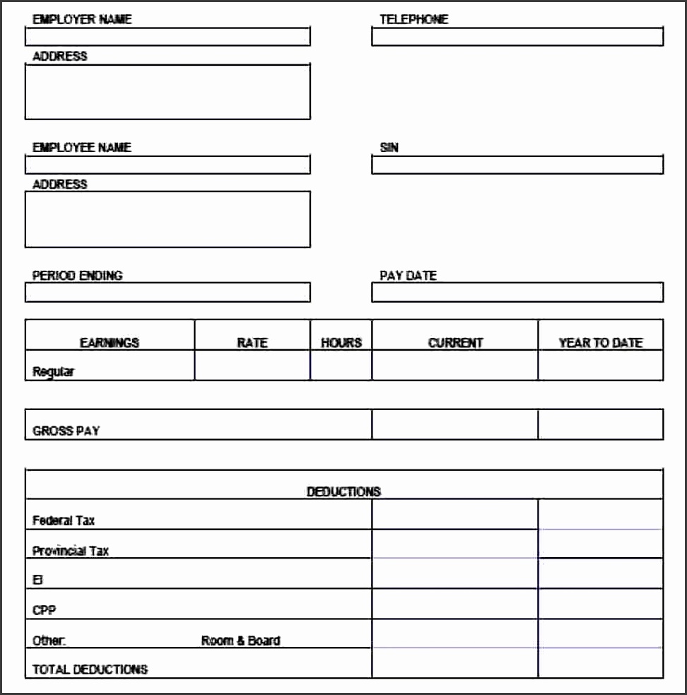 8 pay stub template pdf timeline template with regard to pay statement template