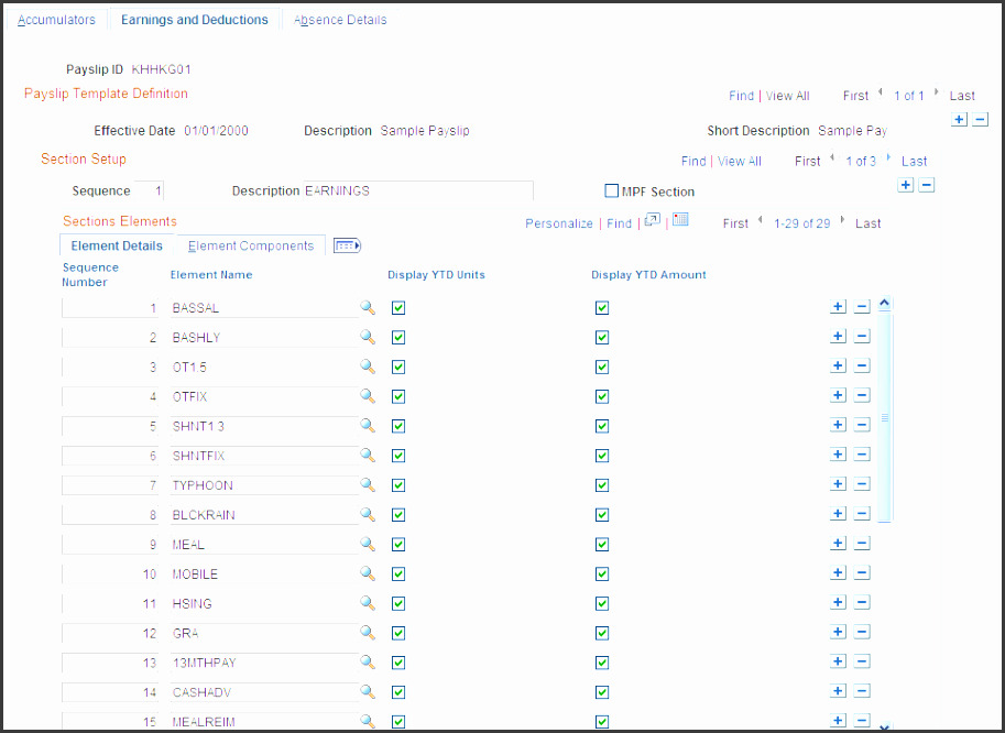 mon page elements