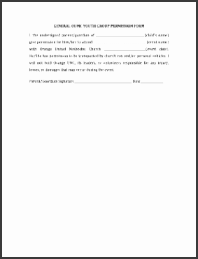 general oumc youth group permission form i the
