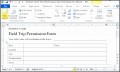 10 Permission Slip Outline