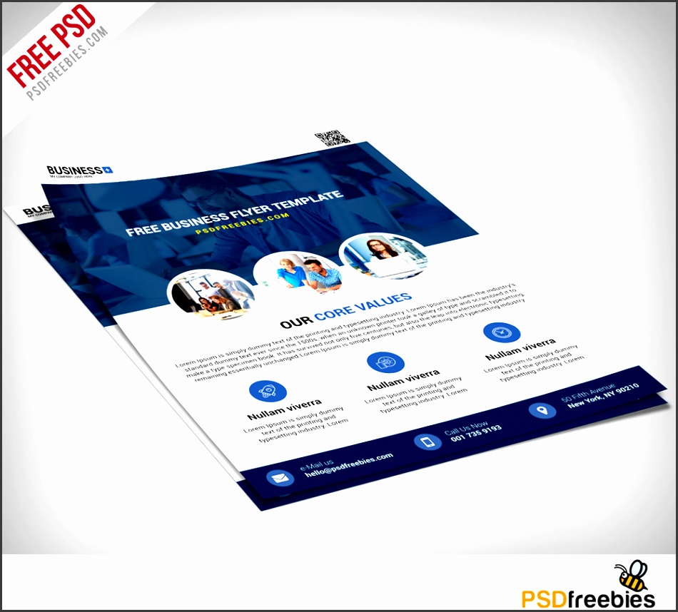 multipurpose business flyer free psd template creative clean informative and minimalist corporate