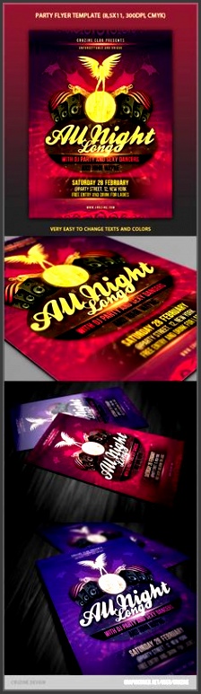 freedeal party flyer template create your unique identity customize