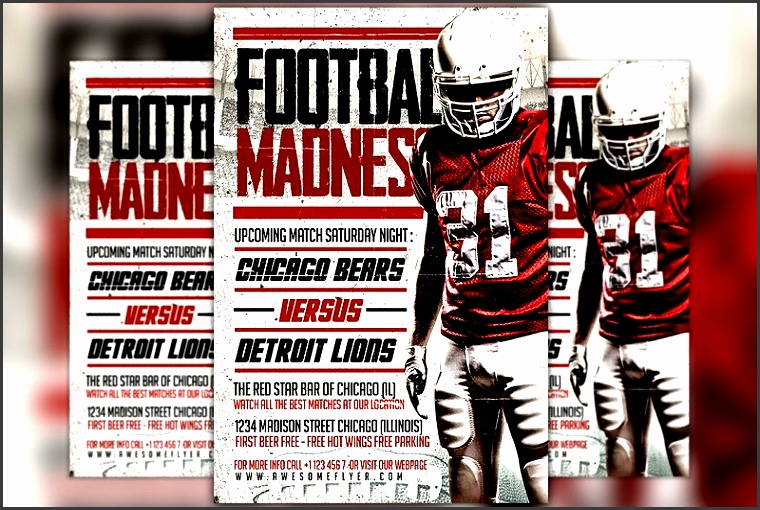 football madness flyer template by flyermind on creativemarket
