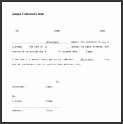 free printable and blank personal promissory note template a picture part of basic promissory note