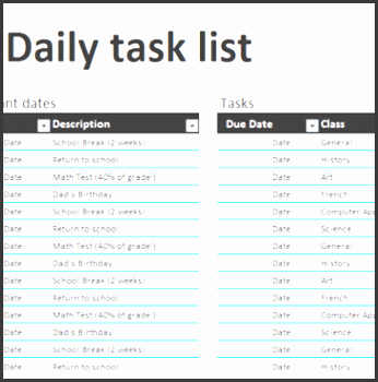 12 task list templates