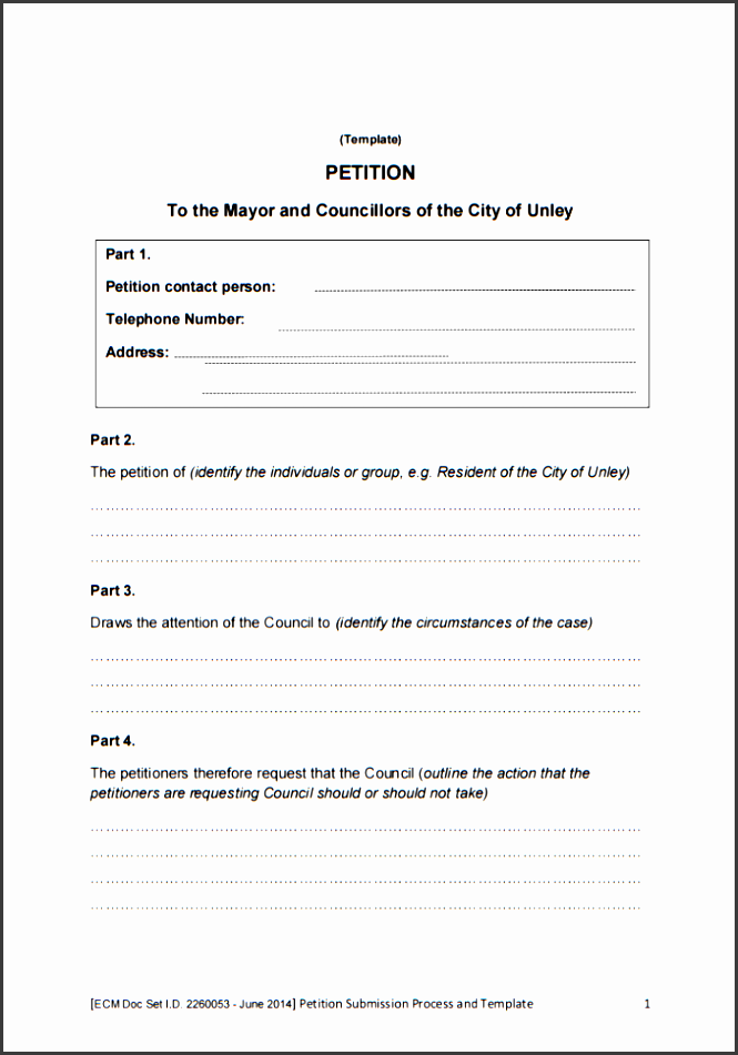 10 printable petition template examples templates assistant