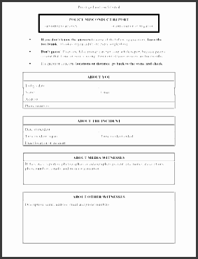 identity theft police report example fill online printable in blank reports