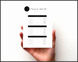 price list template able price list printable marketing materials template design