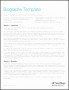 6+ Printable Biography Template