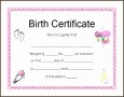9 Printable Birth Certificate Template