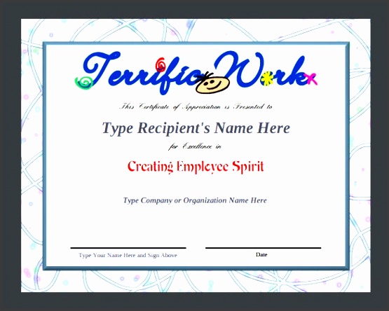 printable certificate appreciation template quintessence enchanting printable certificate appreciation portray
