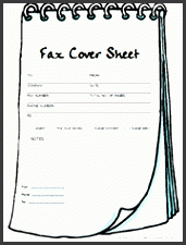 notepad fax cover sheet template
