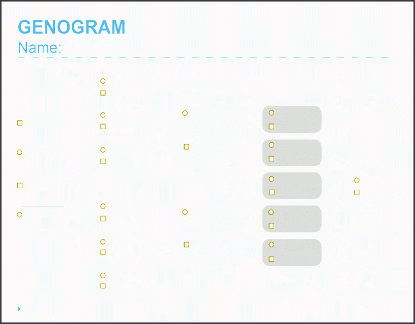 printable family genogram template