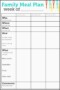 10 Printable Monthly Meal Planner Template