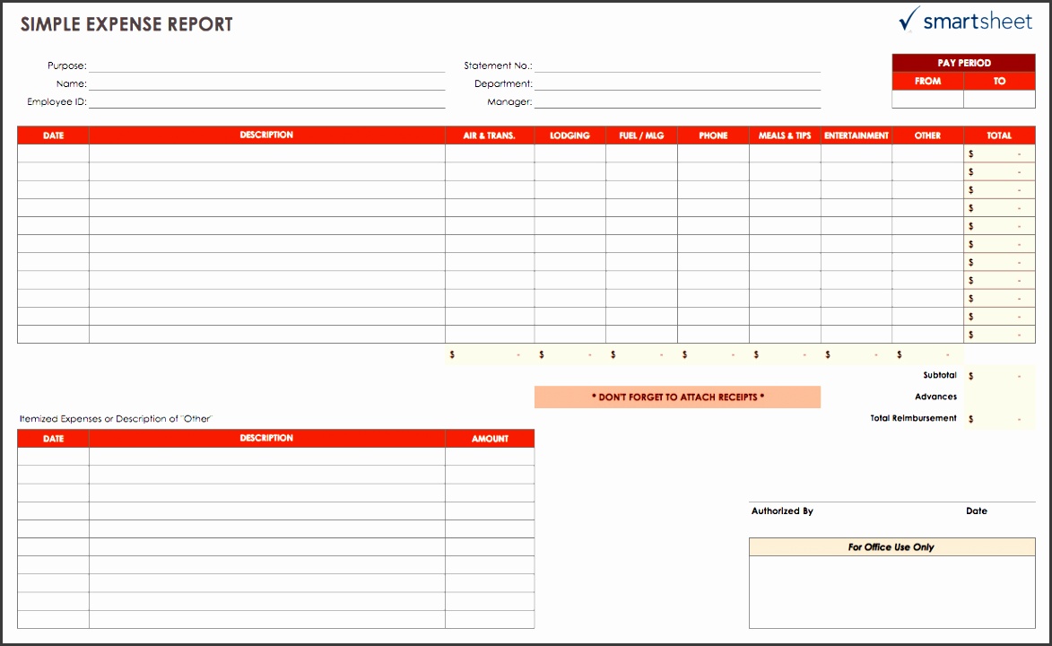 excel template expense report ic simpleexpensereport ofecbp