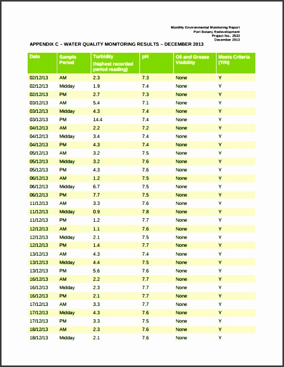 printable monthly management report template