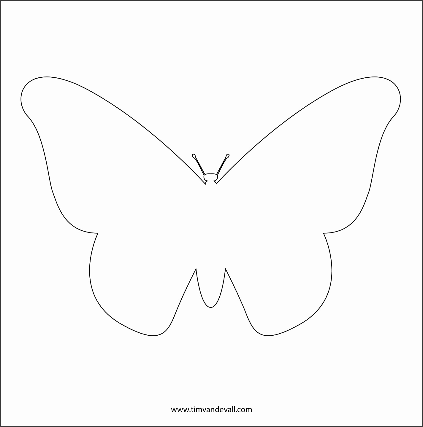 monarch butterfly stencil butterfly outline