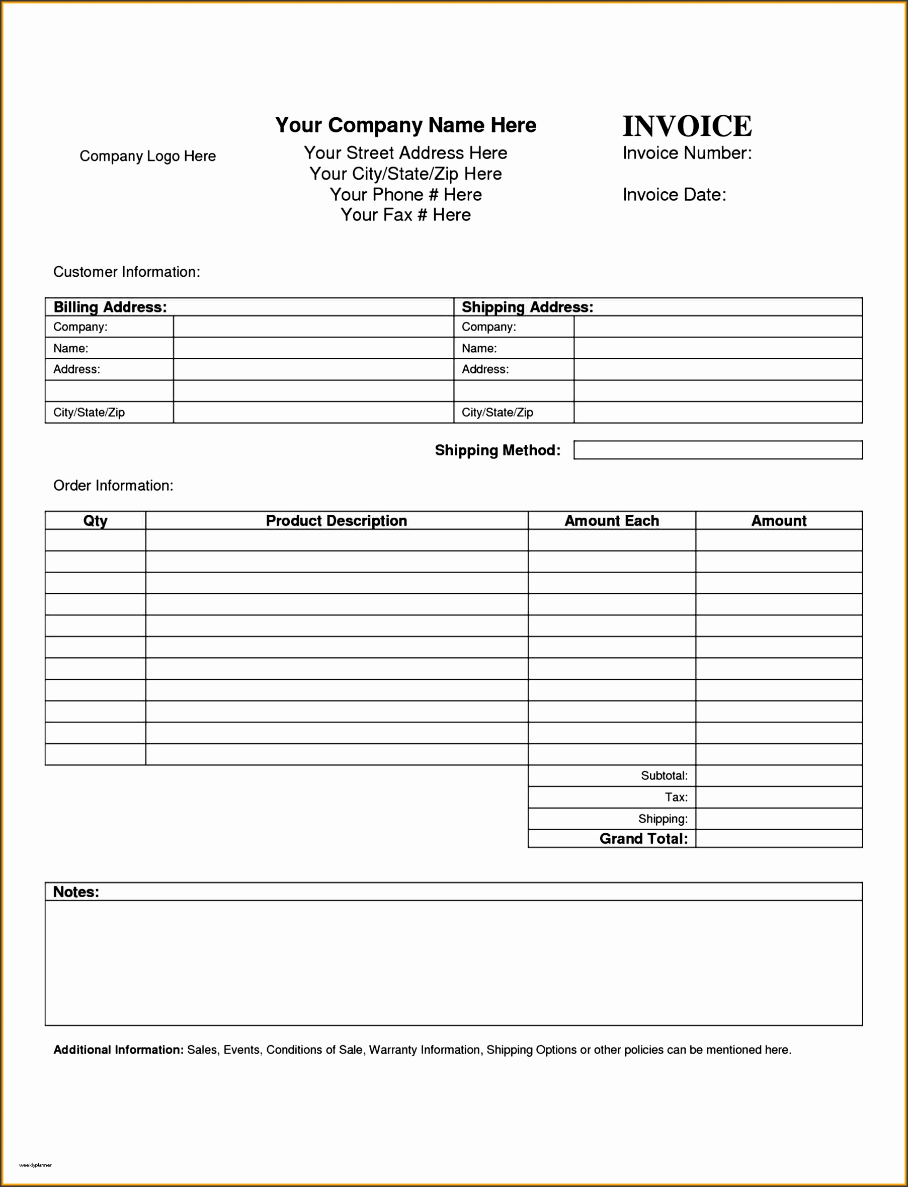 excel order form template beautiful free excel order