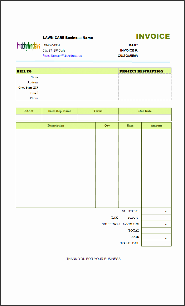 8 printable service invoice template sampletemplatess sampletemplatess